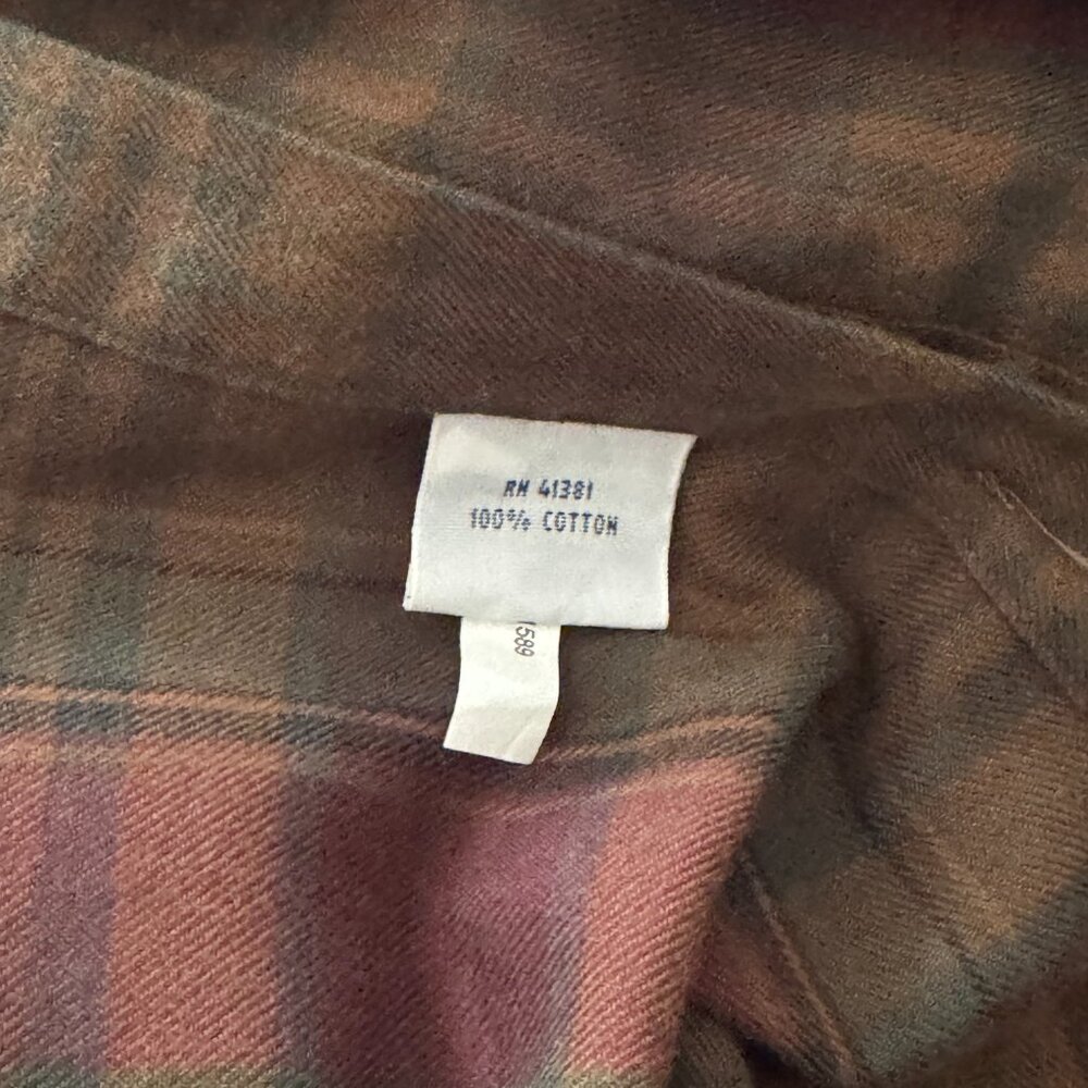 Polo Ralph Lauren Men's Classic-Fit Plaid Brushed Flannel Shirt Sz: Medium - Picture 5 of 5